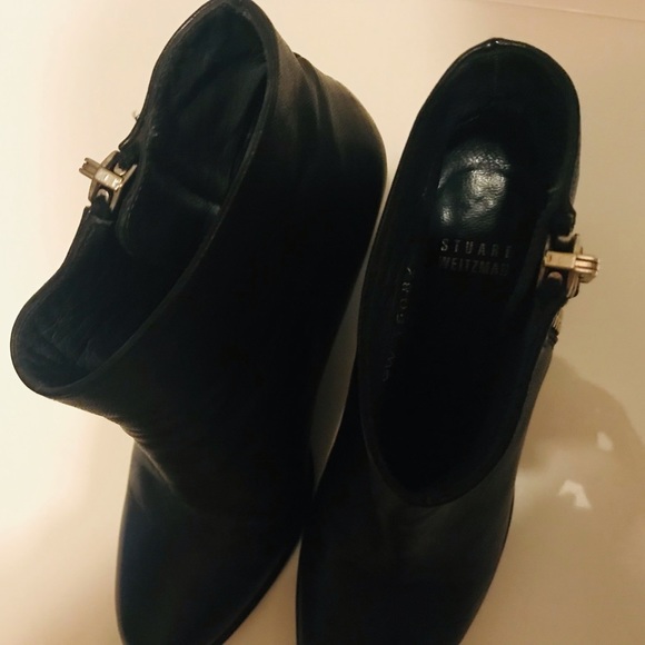 Stuart Weitzman black leather boots - Picture 11 of 14